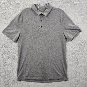 Lululemon Athletica Men's Gray Polo Shirt Short Sleeve Size M